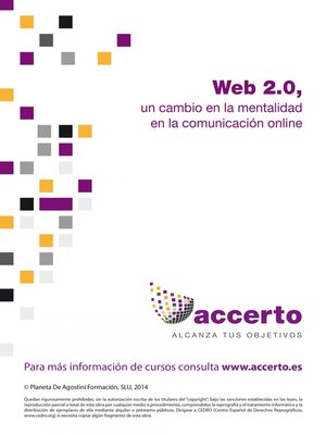 cover image of Web 2.0, un cambio de mentalidad en la comunicación online